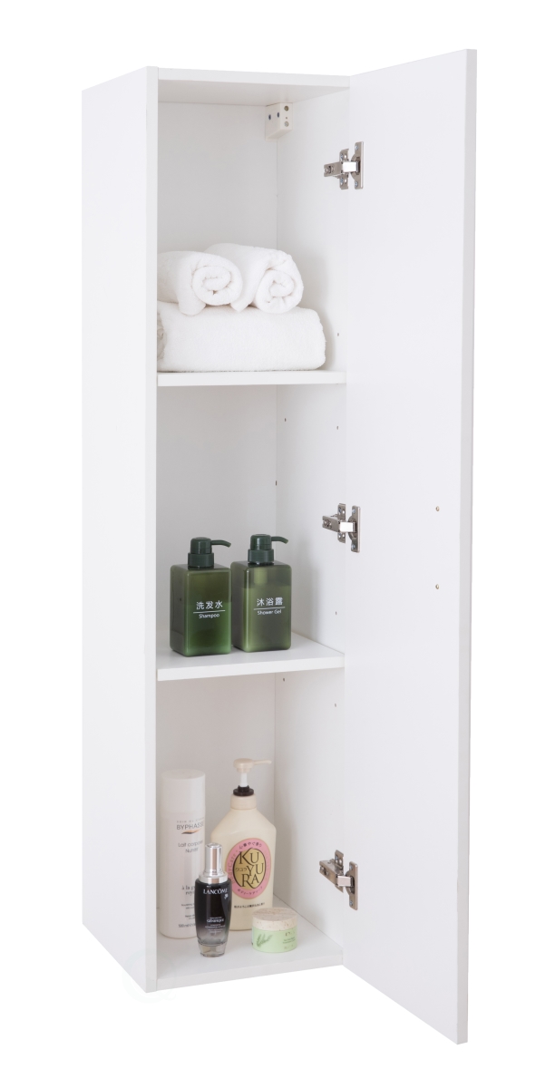 47.25 x 11.75 x 12.5 in. Modern Long Bathroom Wall Mounted Cabinet, White