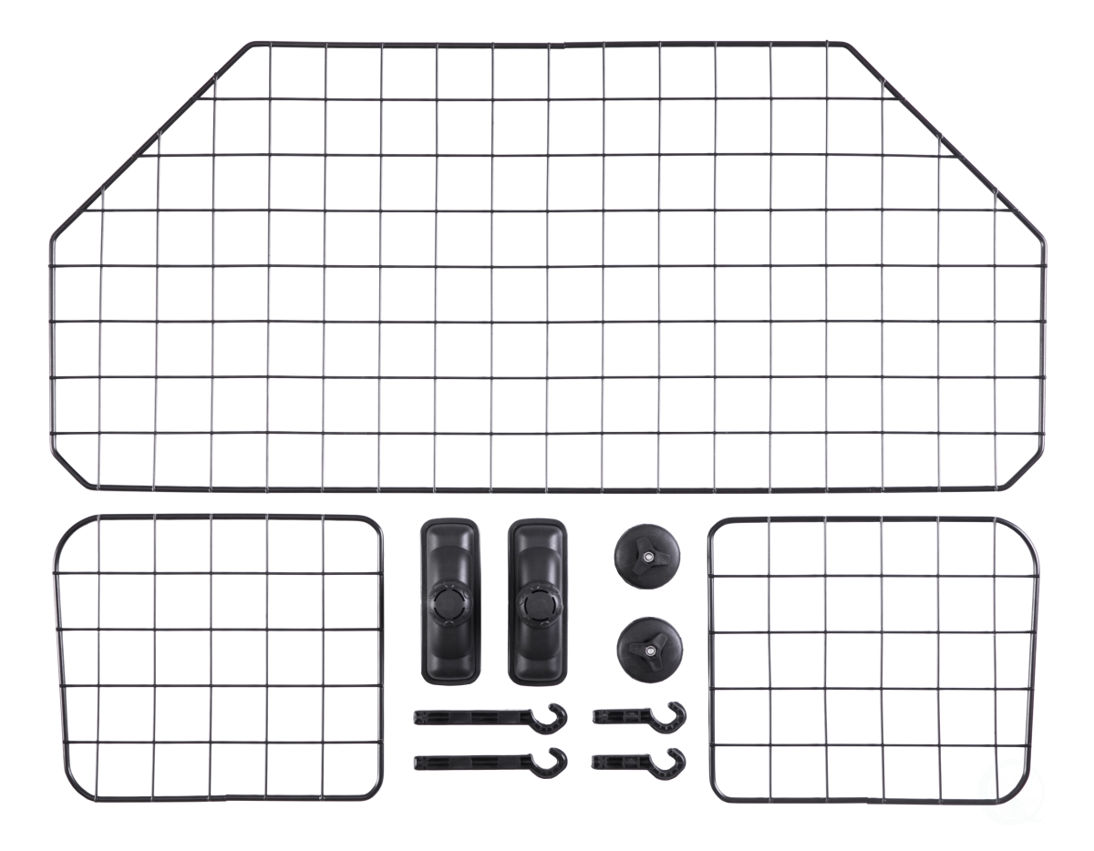 Picture of PawsMark QI003586 16.25 x 47 in. Adjustable Pet Barrier Gate Divider for Dogs & Pets&#44; Black - Large