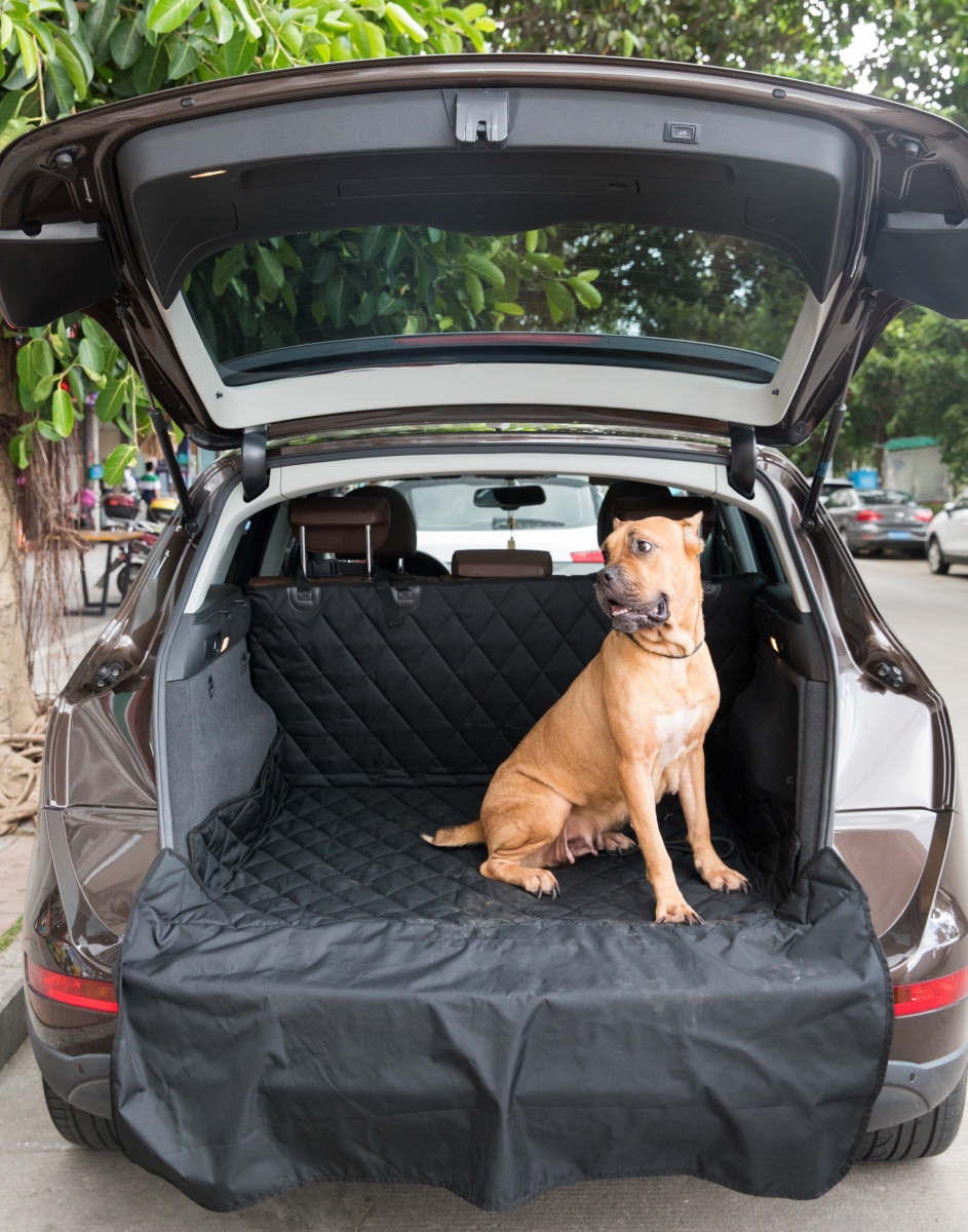 Picture of PawsMark QI003593 80.75 x 52 in. Waterproof Non-Slip Washable Material SUV Pet Cargo Liner Trunk Cover