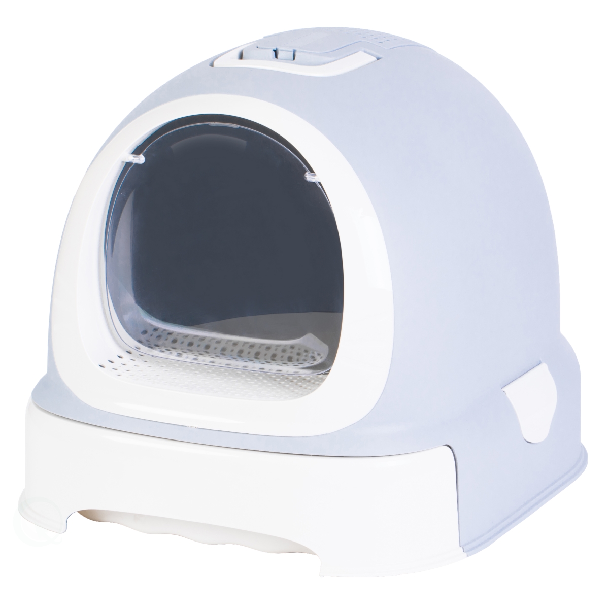 Picture of PawsMark QI003672 15.75 x 17 x 20.5 in. Fully Enclosed Hooded Litter Pan with Front Entry Odor Close Door with Cat Litter Scoop