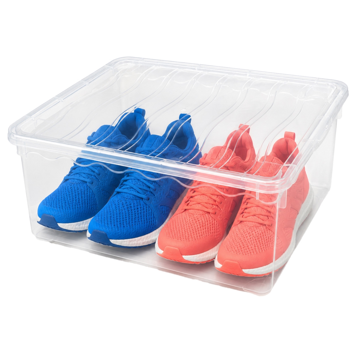 5.5 x 14 x 10.5 in. Plastic Storage Container Shoe Box, Clear