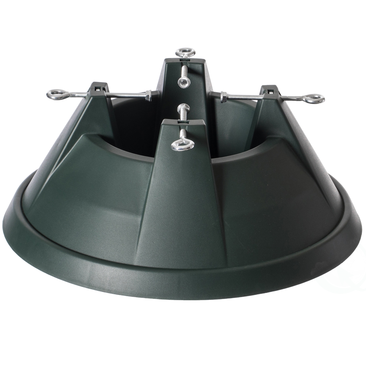 Plastic Christmas Tree Stand with Screw Fastener, Green