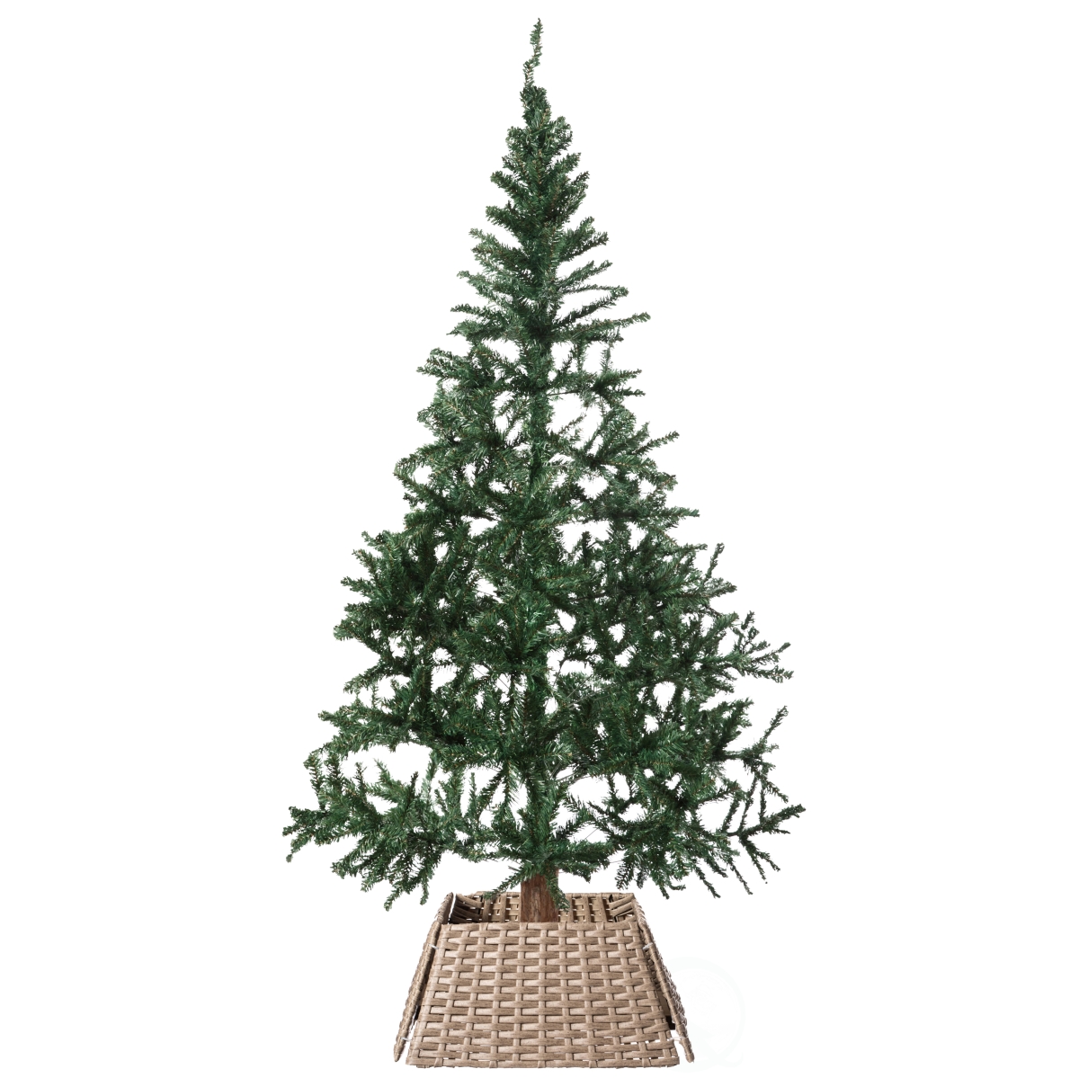 Foldable Christmas Tree Skirt Collar Basket - Grey