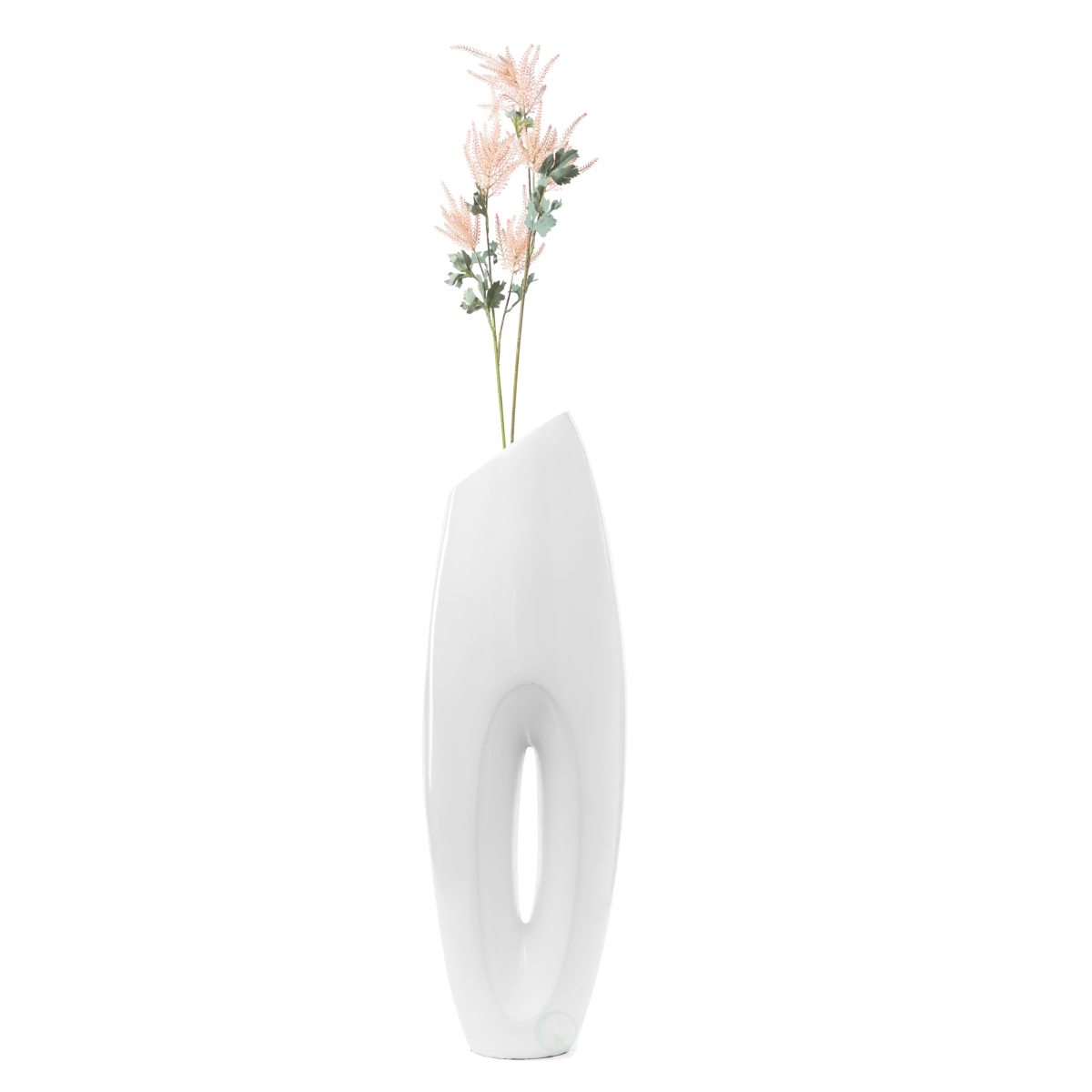 Picture of Uniquewise QI003159S 29.5 x 10 x 8 in. Modern Metal Large Floor Vase, White
