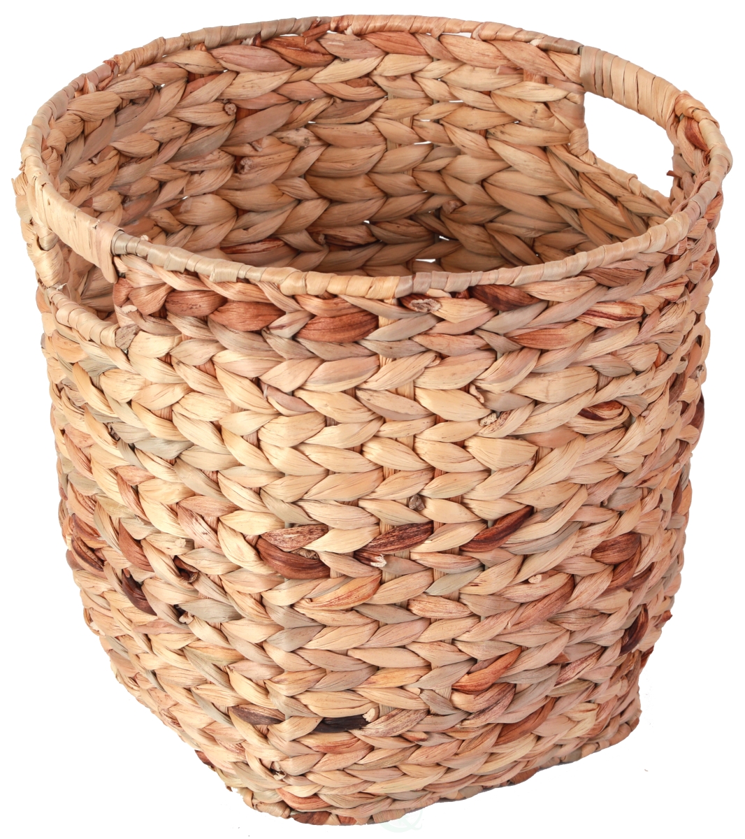 Picture of Vintiquewise QI003363.L Large Round Water Hyacinth Wicker Basket with Handles - Handwoven Trash Bin for Bedroom&#44 Bathroom&#44 Living Room&#44 Home Office&#44 Kitchen or Any Room in the House