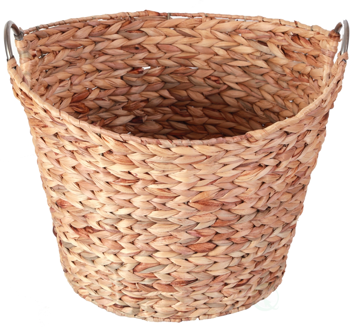 Picture of Vintiquewise QI003364.L 14 x 17 x 16 in. Large Round Water Hyacinth Wicker Laundry Basket, Brown
