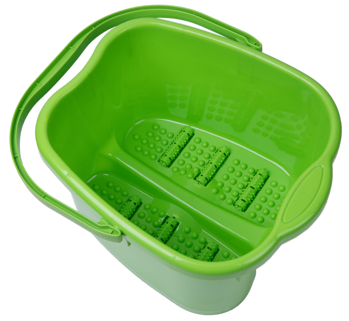 Picture of Basicwise QI003438 9.25 x 14.5 x 13.5 in. Foot Massage Spa Bath Bucket&#44; Green - Small