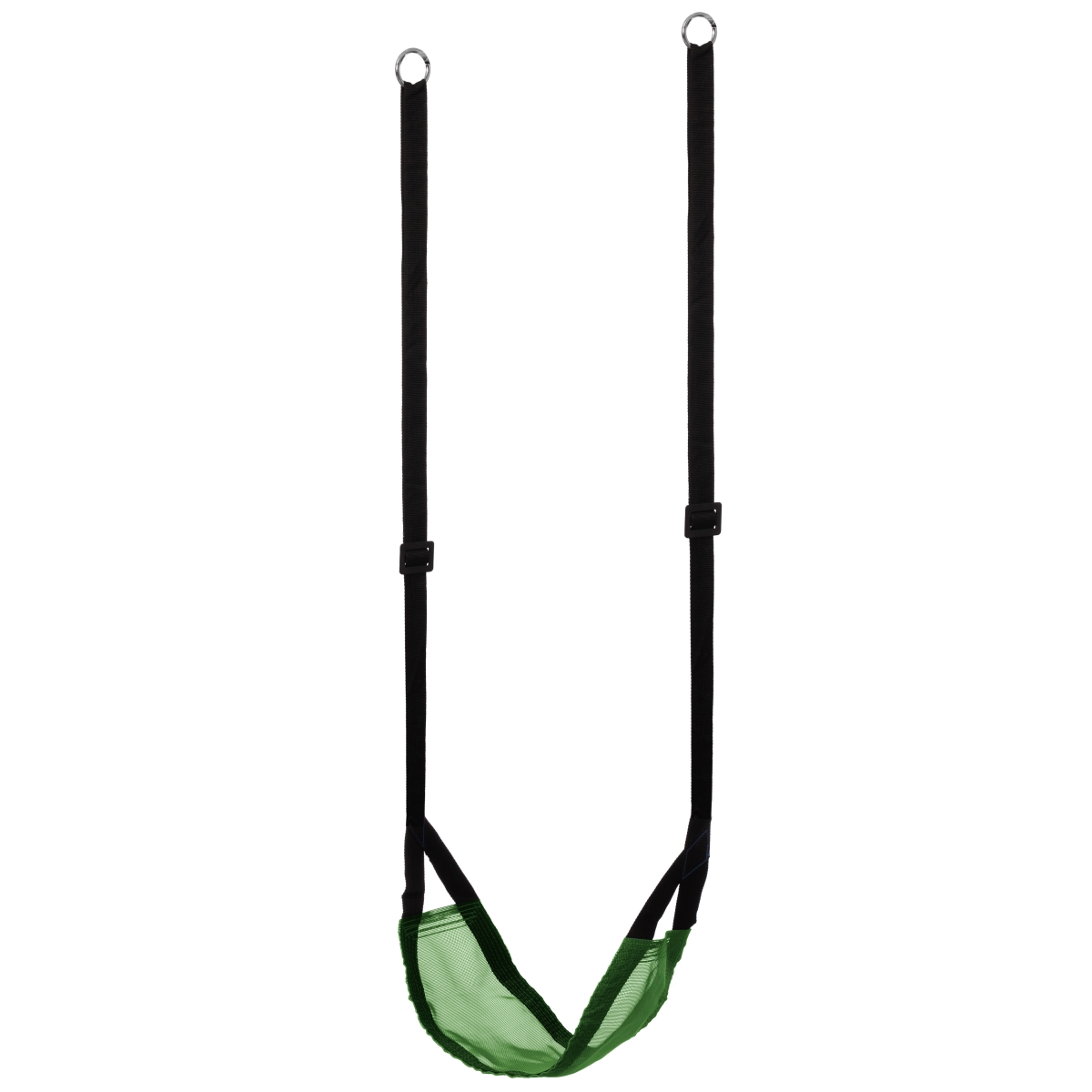 Indoor and Outdoor Patio Playground Kids Fun Hanging Mesh Fabric Tree Swing with Adjustable Strap, Green