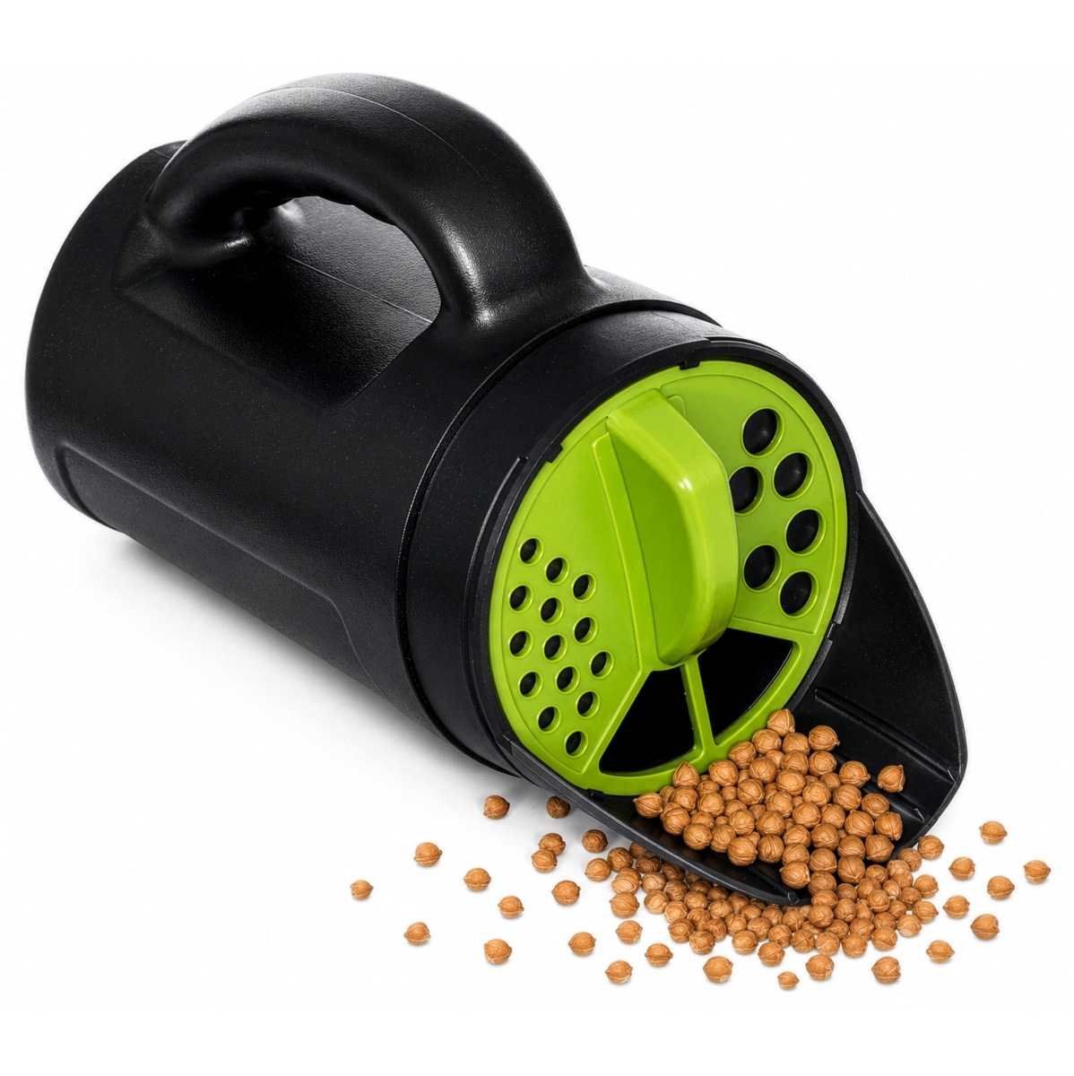 QI004801  Handheld Seed Spreader Versatile Lawn & Garden Tool Adjustable Shaker for Fertilizer Grass Seed Salt Ice Melt Deicer Growth Enhancer