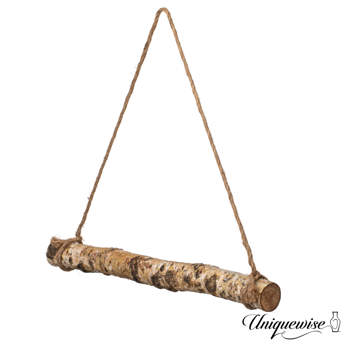 Picture of Uniquewise QI004778.WT-15 Uniquewise 15&apos; Natural Wooden Log Hanging Wall Decor - Rustic Farmhouse Accent for Entryway Living Room Kitchen