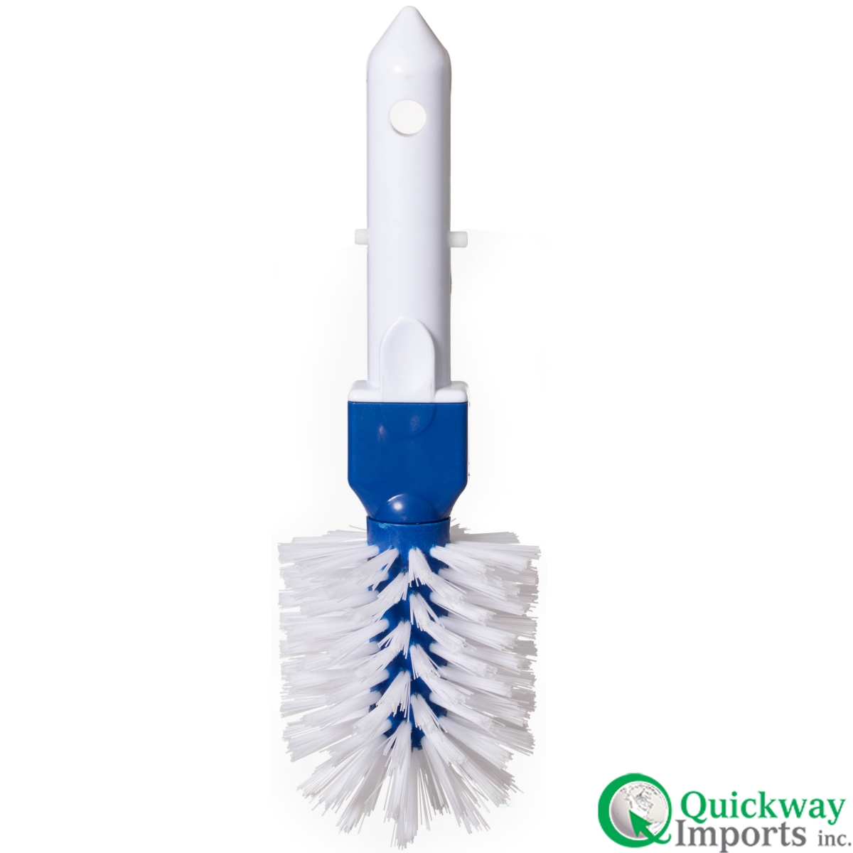 QI004829  Round Pool Corner and Step Brush Head Fine Bristle Scrub for Swimming Pools Spas Hot Tubs & Tight Spaces