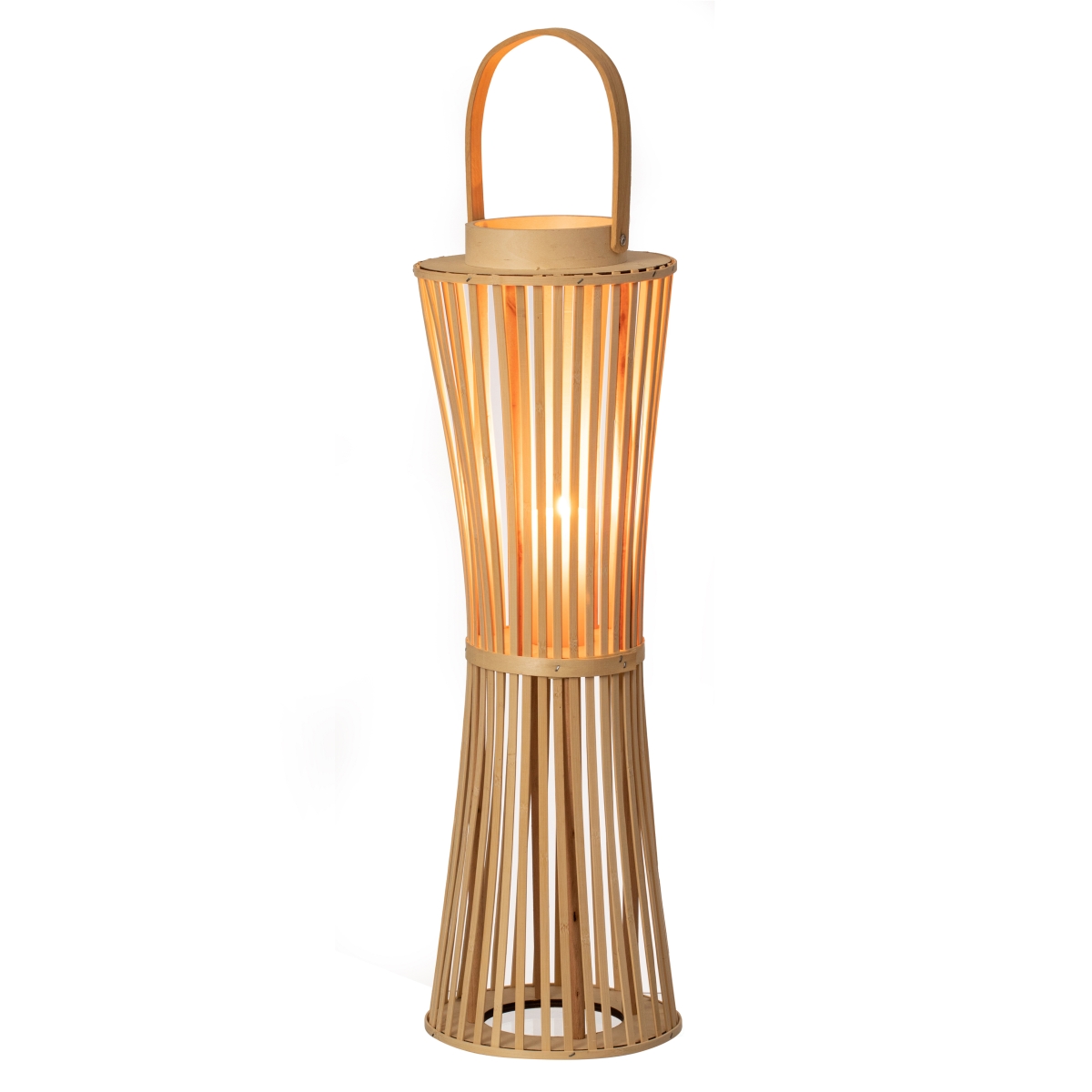 QI004916.L  Vintage Decorative Candle Holder with Handle Handcrafted Lantern Accent for Indoor and Outdoor Use, Large