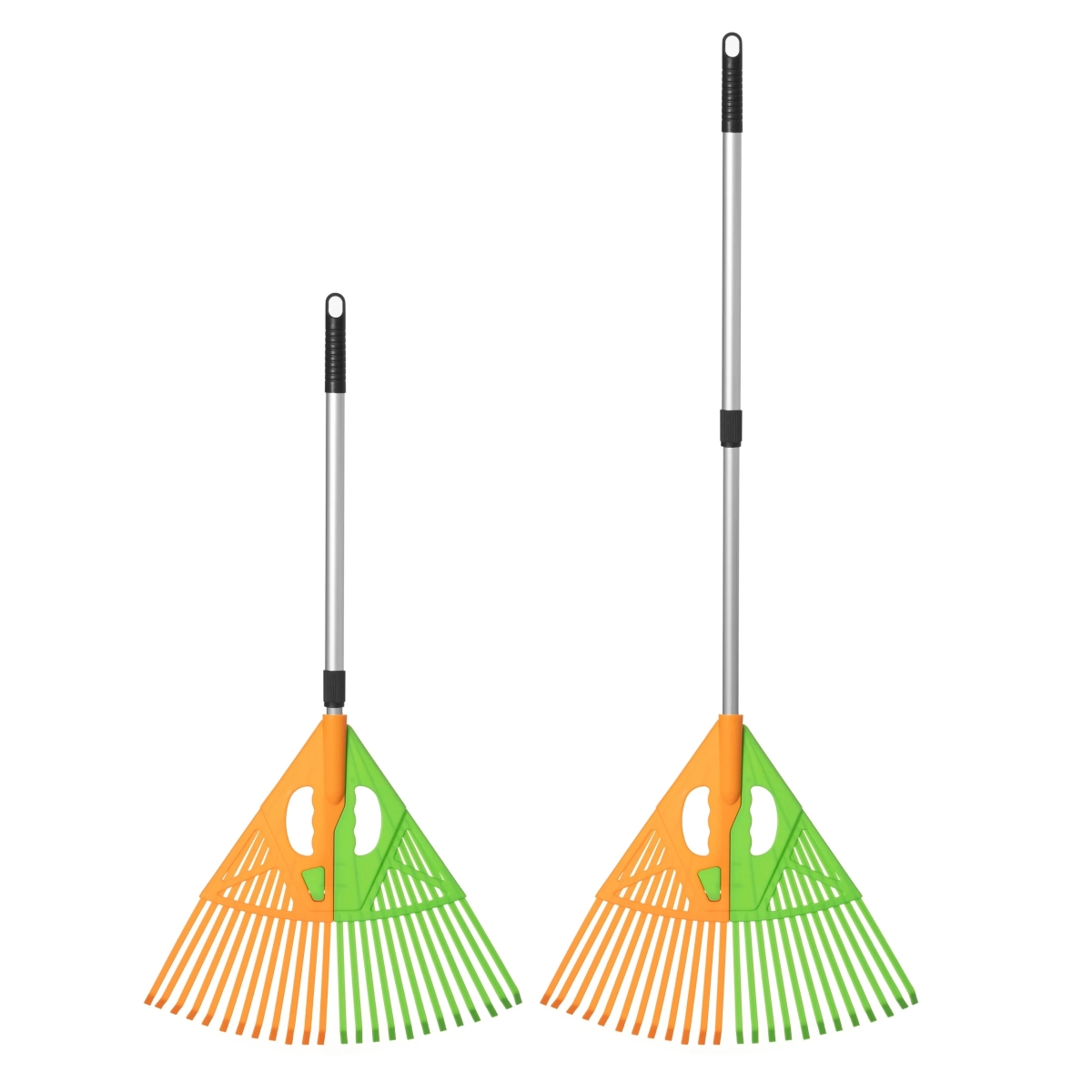 Extendable Long-Handle Leaf Grabber Rake Broom for Leaves Grass and Yard Debris Perfect for Routine Garden Cleanup and Daily Outdoor Maintenance