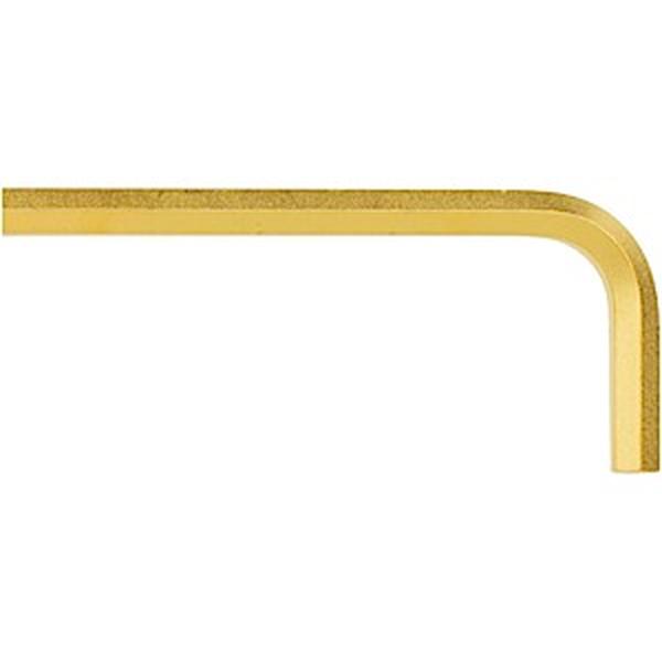 28212 0.25 in. GoldGuard Plated Hex L-Wrench - Short