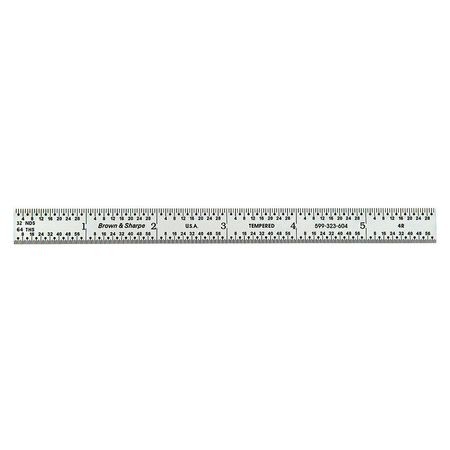 6 in. Flexible Chrome Rule