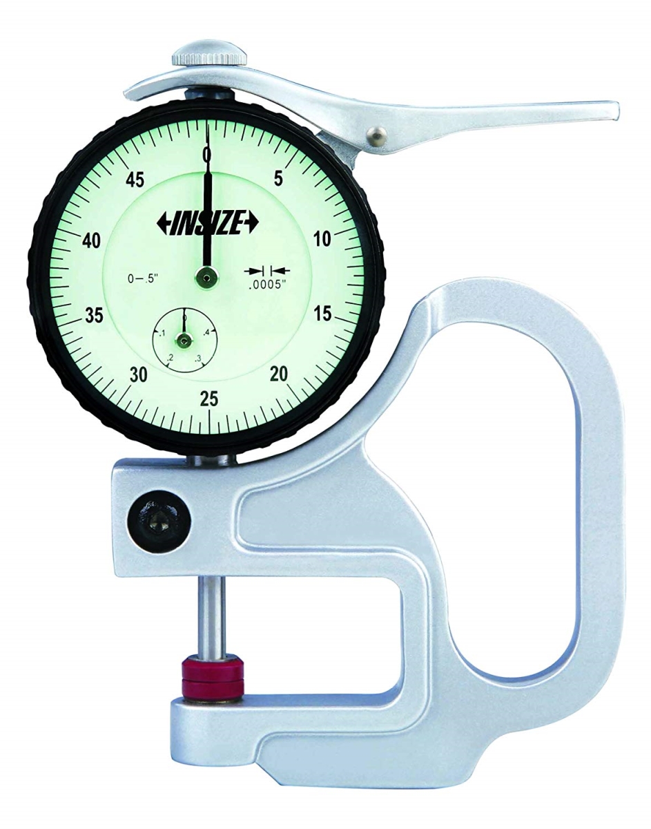 0-0.5 in. Large Dial Thickness Gage with 0.0005 in. Graduation