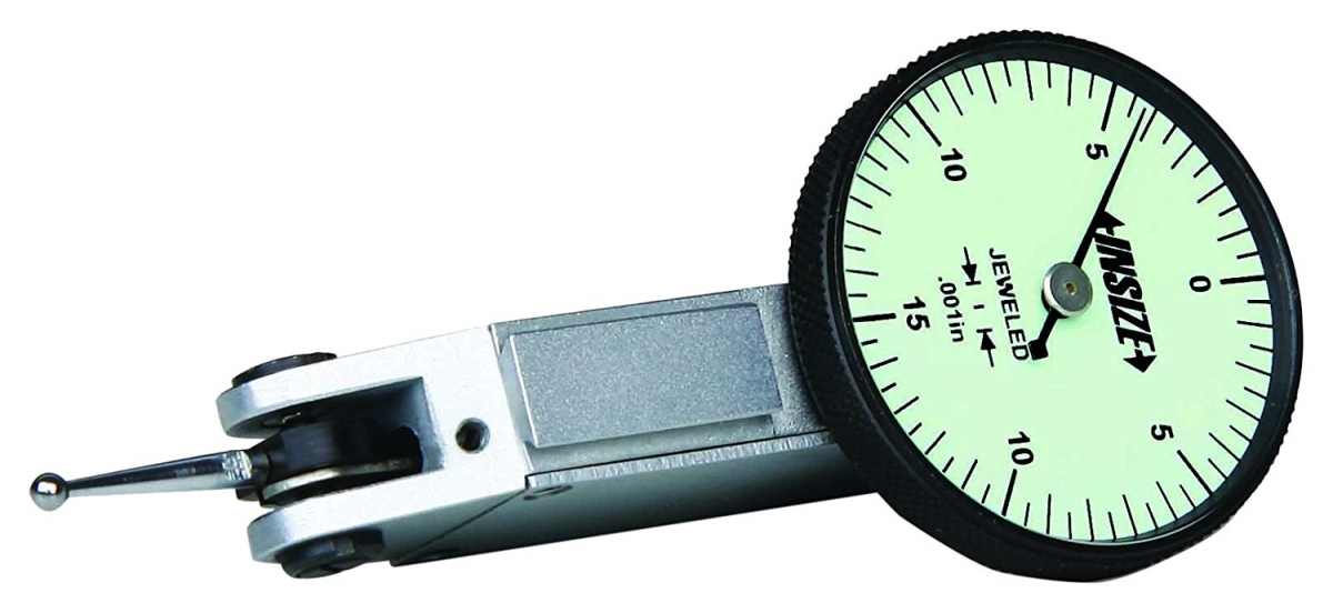 1.18 in. Bezel Dial Test Indicator with 0.008 in. Two Holding Stems