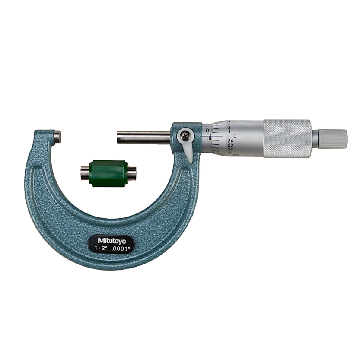 1-2 in. Micrometer with 0.0001 Ratchet Stop & Standard
