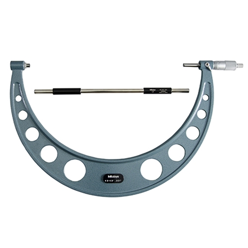 Outside Micrometer with 0.001 in. Ratchet Stop - 12-13 in. - Silver