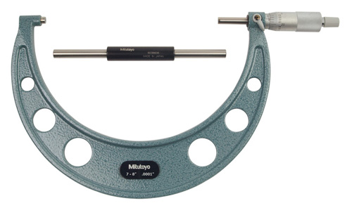 7-8 in. Mechanical Micrometer with Ratchet Stop Standard