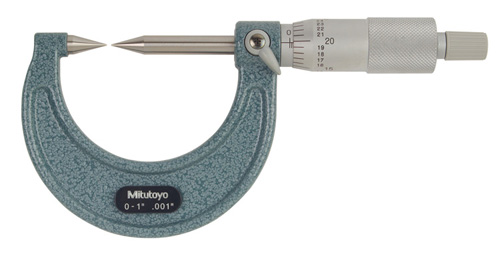 0-1 in. 30 deg Point Mechanical Micrometer