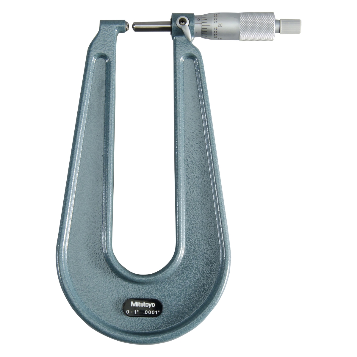 SAE Series Analog Sheet Metal Micrometer - Silver - 0-1 In