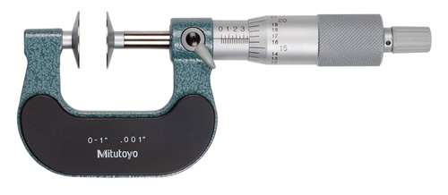 Mechanical Disk Micrometer with 0-1 in. Ratchet Stop