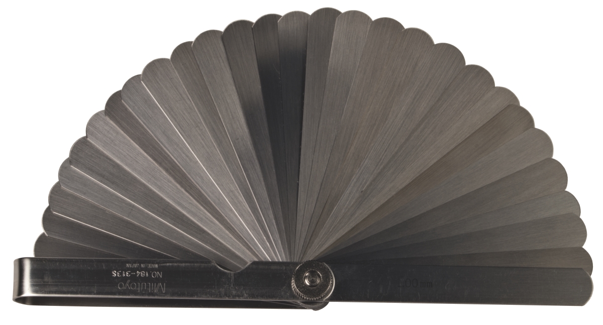0.05 to 1 mm Thickness Feeler Gage - 100 mm Long Leaves