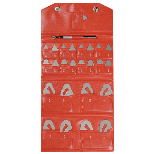 186-901 Radius Gage Set - 25 Leaves