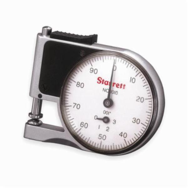 Picture of Starrett 1010Z 0.375 in. Throat Flat Contact Pocket Dial Gage, Steel