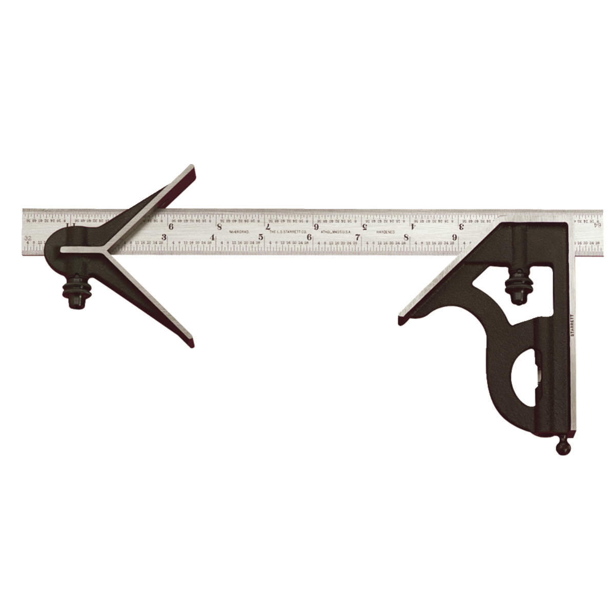 12 in. Combination Square with Square & Center Head