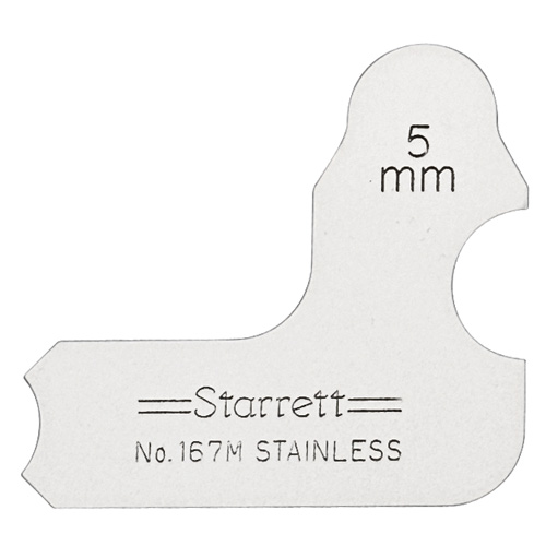 167M-4 4 mm Range Individual Millimeter Reading Radius Gage