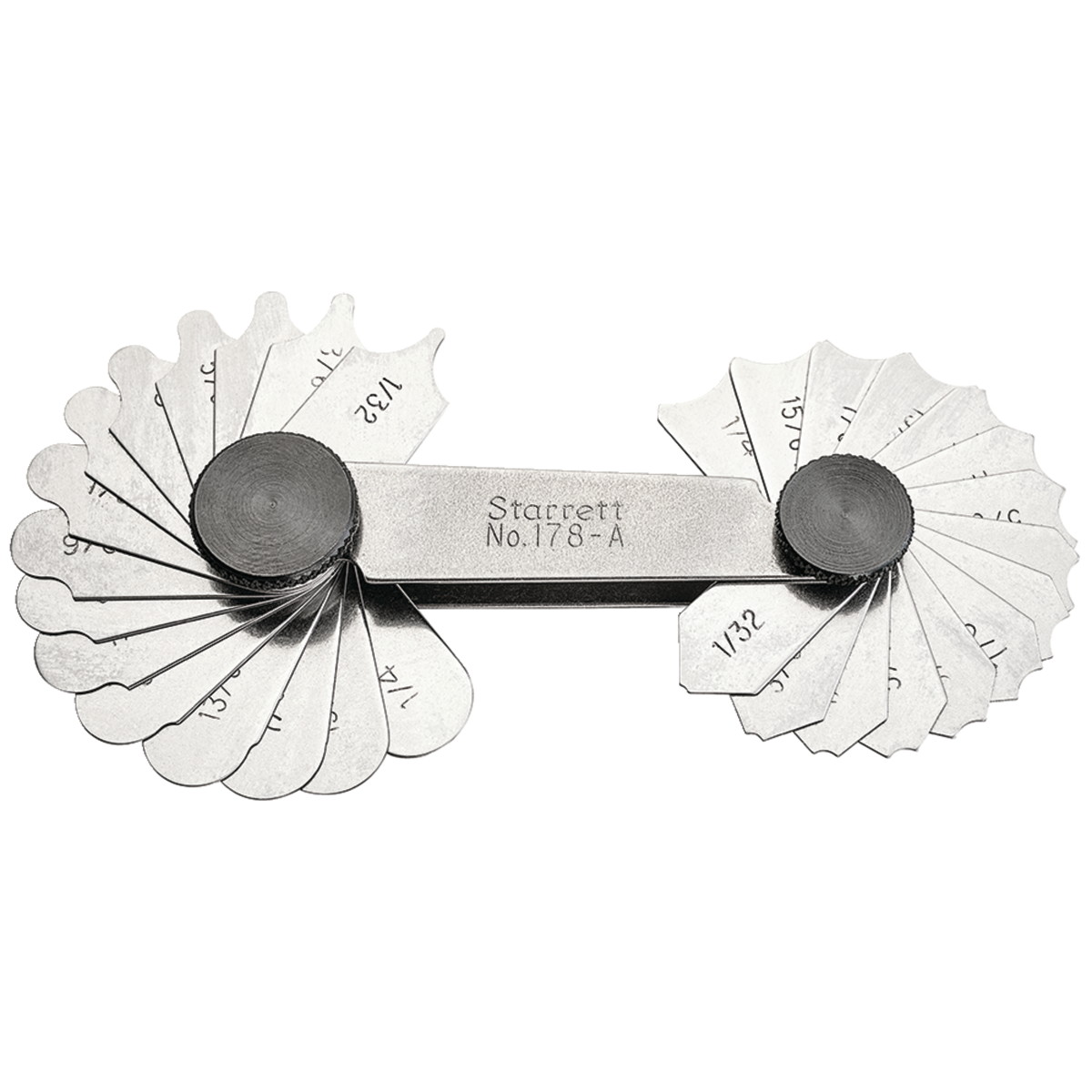 178a 0.031-0.25 in. Range Fillet or Radius Gage Set