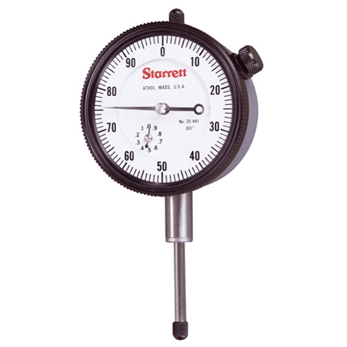 25-441P 2.25 in. 25 Series 0-100 Dial Indicator with 1 in. Range -  Starrett