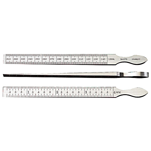 Taper Gage 51292 - 0.010-0.150 in. - 0.3-4 mm Range - Steel