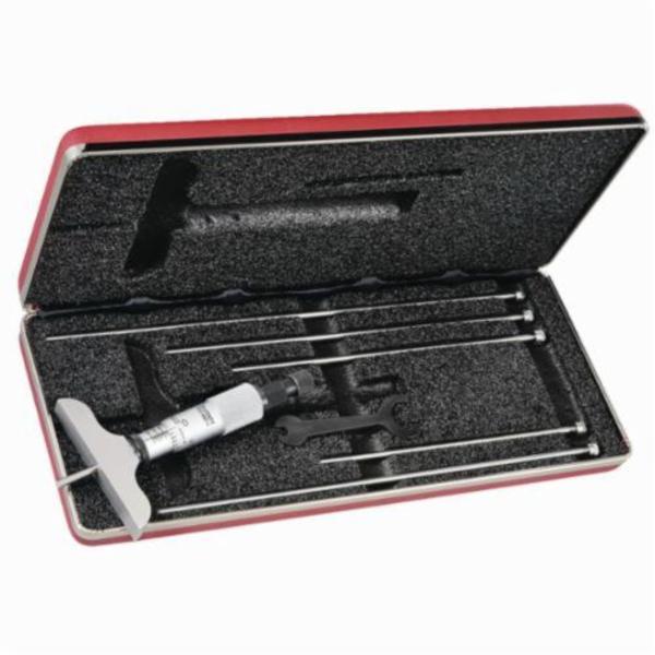 440Z-6RL 0 to 6 in. Mechanical Depth Micrometer with 2.5 in. Base Padded Case -  Starrett