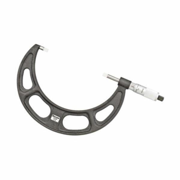 486P-6 5 to 6 in. Mechanical Blade Type Micrometer with Steel Non-Rotating Spindle, Satin Chrome