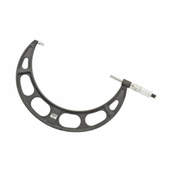 8 to 9 in. Mechanical Blade Type Micrometer with Steel Non-Rotating Spindle, Satin Chrome