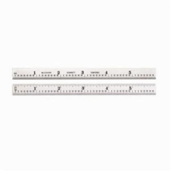 6 in. Graduations 9R Full Flexible Precision Steel Rule, Steel, Silver