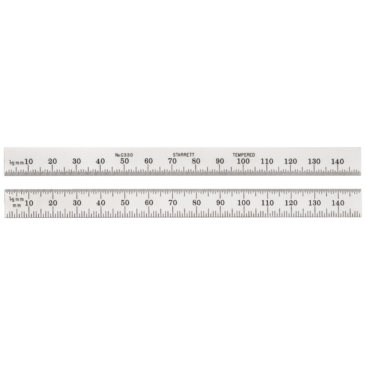 Full-Flexible Steel Rule with Millimeter Graduation - Silver - 150mm