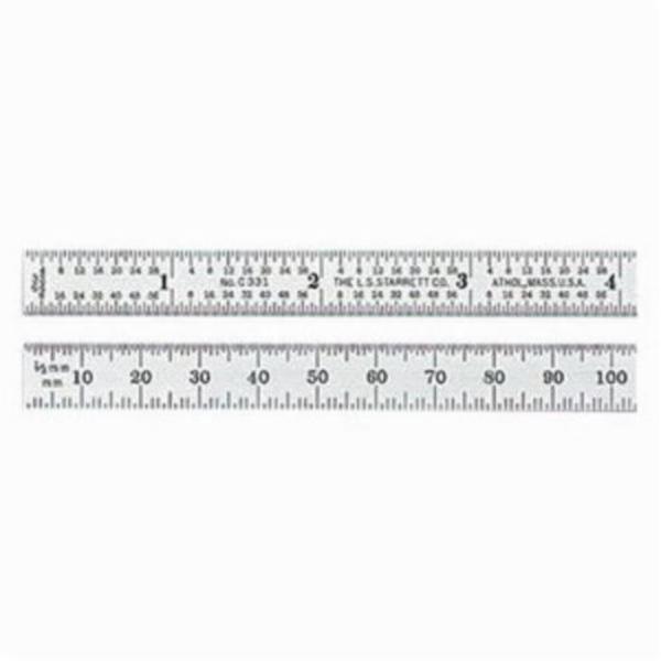 150 mm 31R Graduations Full Flexible Precision Steel Rule with Imperial & Metric, Silver