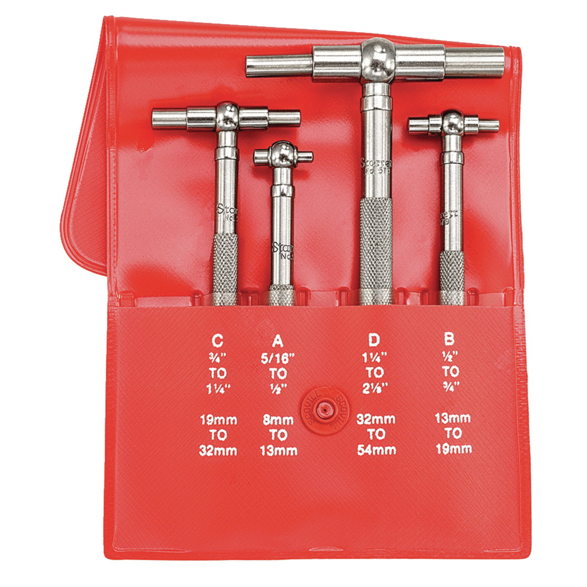 S579GZ Telescoping Gage Set with A-B-C-D in Case - Pack of 4 -  Starrett