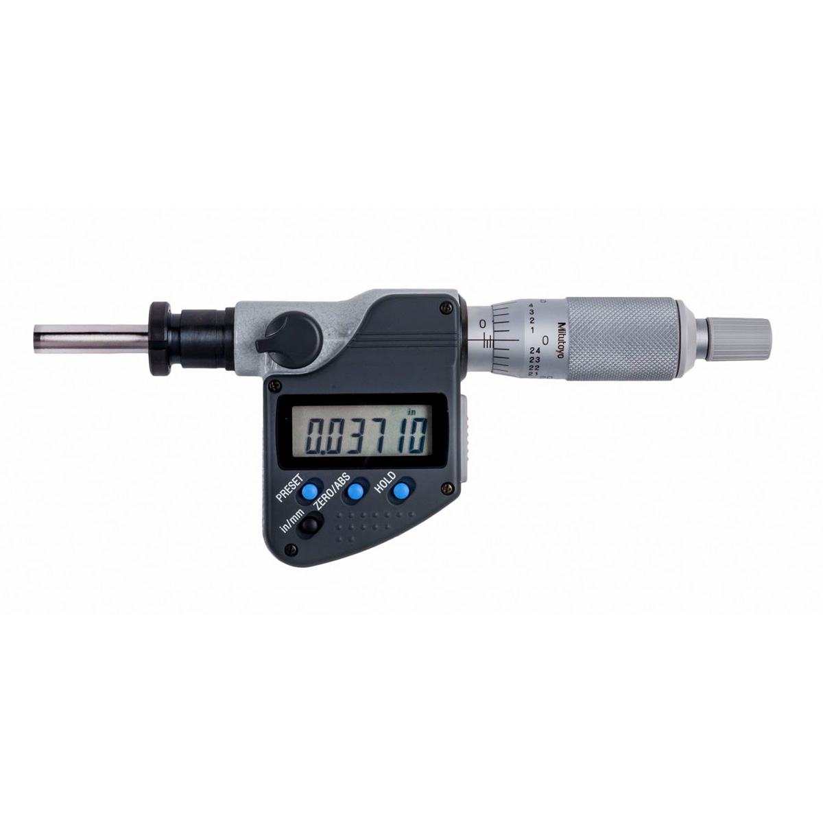 350-382-30 0-1 in. Digital Micrometer Head with IP65 C-Nut SPC Output - 0-25.4 mm -  Mitutoyo