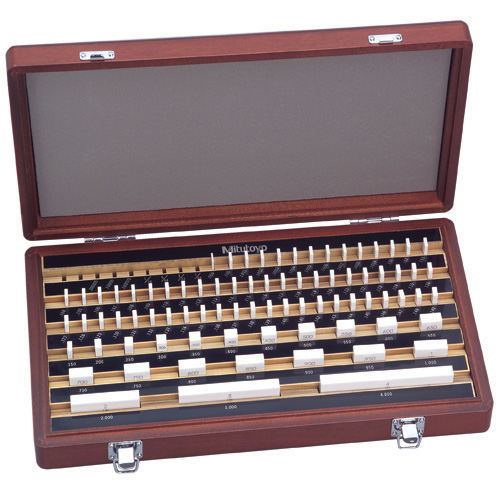 26 in. Rectangle Ceramic Gage Block Grade 0 Gage Block Set - 81 Piece