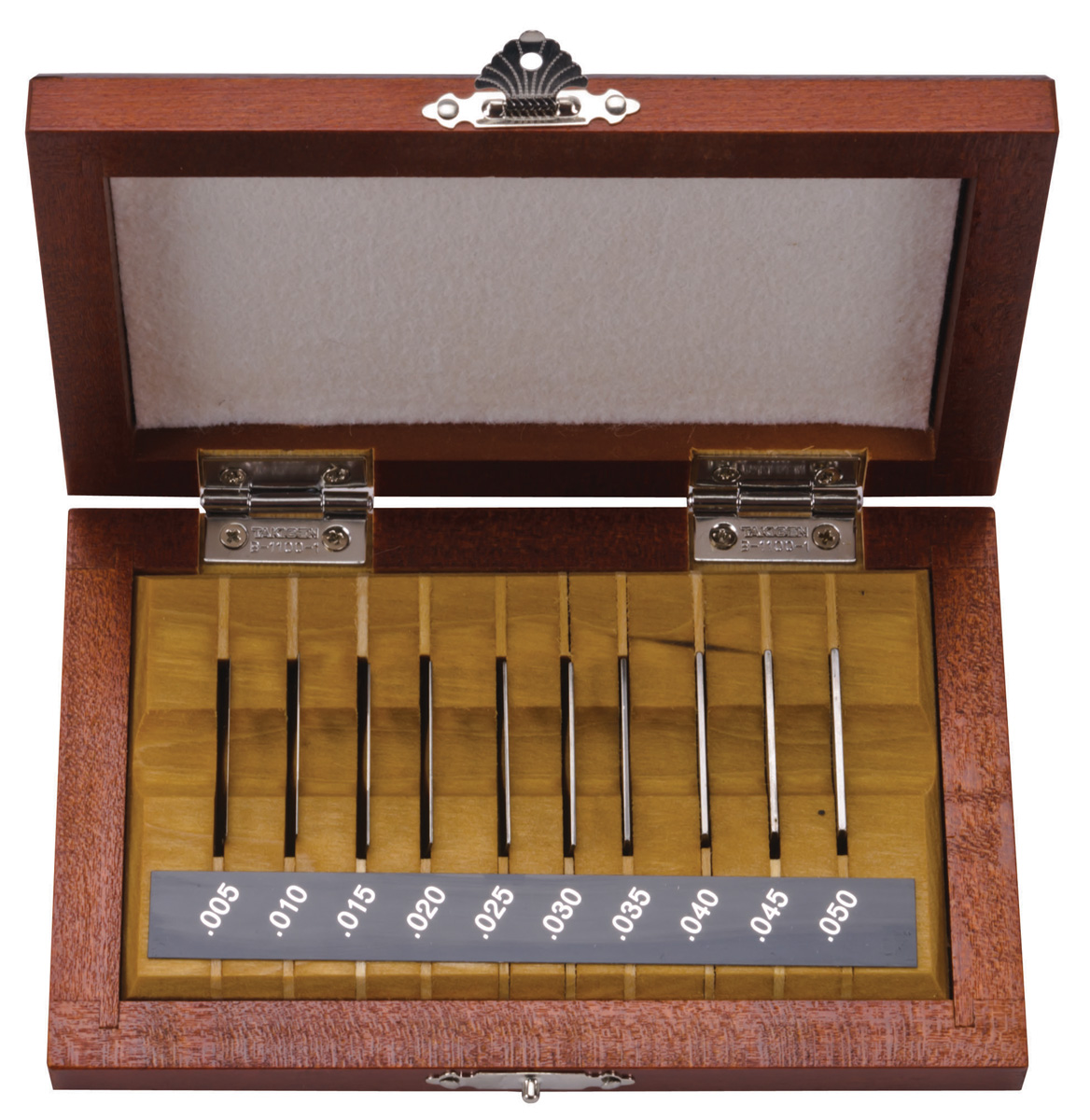 26 in. Rectangle Thin Steel Grade 0 Gage Block Set - 10 Piece