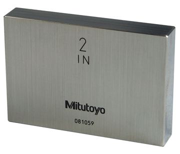 611202-531 2 in. Rectangular Steel ASME Grade 0 Gage Block