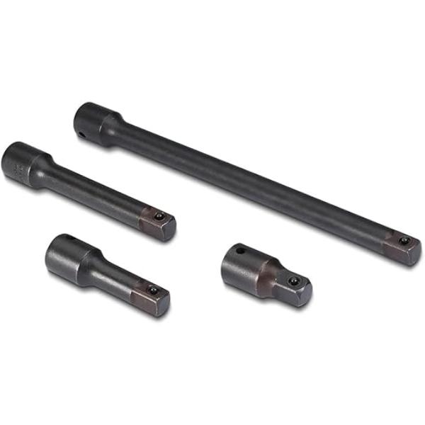 J7515A Proto Impact Socket Extension Set - 0.5 in. Input Drive Size & 0.5 in. Output Drive Size, Black Oxide