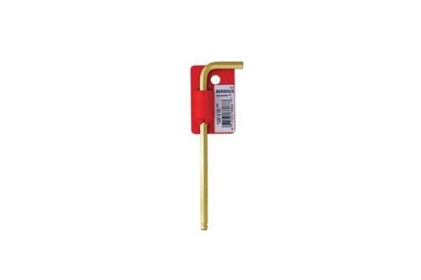 38072 8 mm Gold Guard Plated Ball End L-Wrench - Tagged & Barcoded