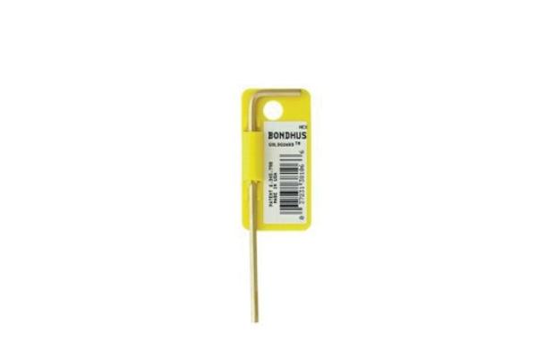 38113 0.312 in. GoldGuard Plated Hex L-Wrench - Long Tagged & Barcoded