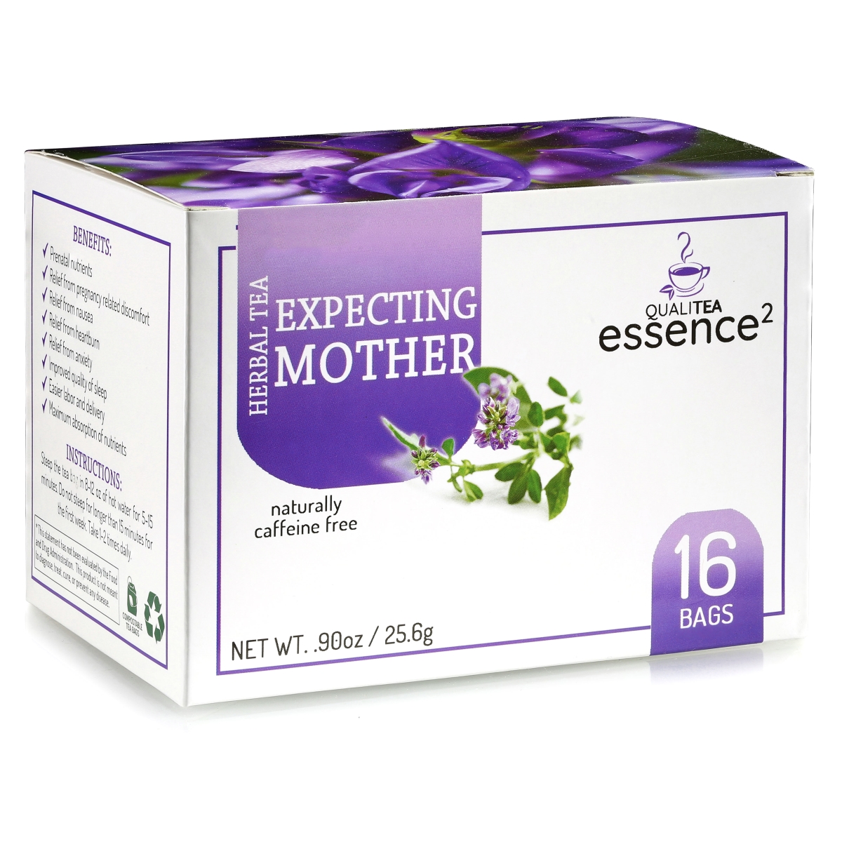 Picture of Qualitea Essence 2 789185572839 Herbal Tea for the Expecting Mother Caffeine Free